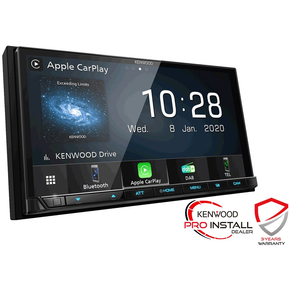 Kenwood DMX7520DABS  7" Screen Double DIN DAB Radio Stereo with Apple Car Play, Android Auto & Bluetooth