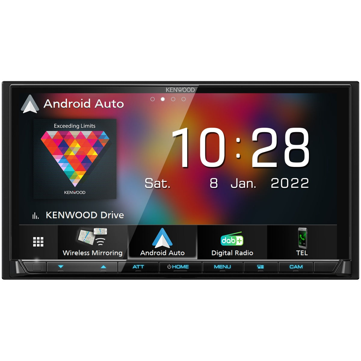 Kenwood DMX8021DABS 7" Touchscreen Car Stereo with DAB, Bluetooth, Apple Car Play and Android Auto