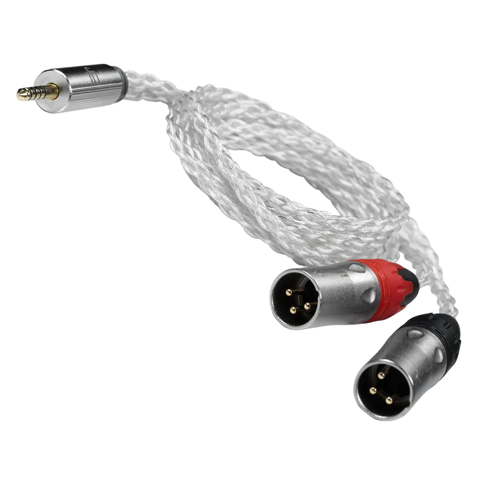 ABLET 4,4 mm Stecker auf 4-polige XLR-Buchse, versilberter Kopfhörer-Audio-Adapter für Sony WM1A, NW-WM1Z, PHA-2A ABLET 4,4 mm Stecker auf 4-polige XLR-Buchse, versilberter Kopfhörer-Audio-Adapter für Sony WM1A, NW-WM1Z, PHA-2A