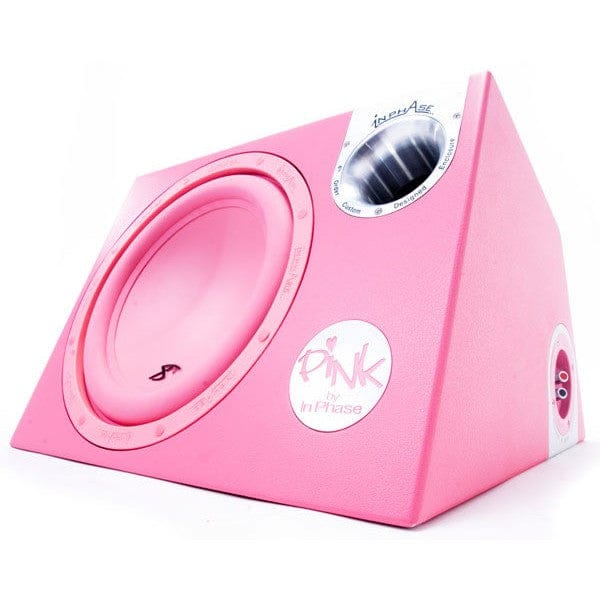 In Phase XTP12A 1400W 12" active subwoofer in custom pink enclosure