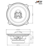 Juice S520 5 Inch 13cm 2-Way Coaxial Car (NO GIFT BOX)