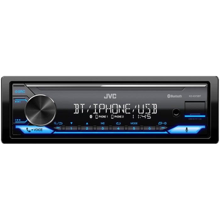 JVC KD-X382BT Premium Mechless Tuner with Bluetooth iPhone Android Spotify