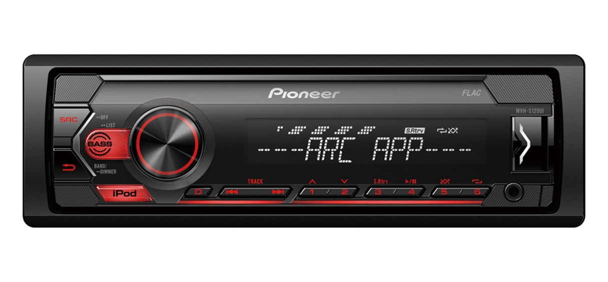 Pioneer MVH-S120UI Mechless RDS Tuner Car Stereo with iPod/iPhone Compatibility