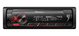 Pioneer MVH-S420BT Single Din receiver with Bluetooth, Red Illumination, USB, AUX and Spotify