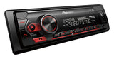 Pioneer MVH-S420BT Single Din receiver with Bluetooth, Red Illumination, USB, AUX and Spotify