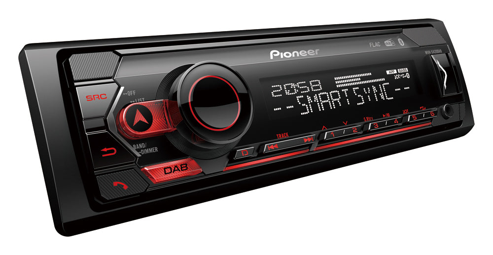 Pioneer MVH-S420DAB Mechless Player with DAB Bluetooth USB and Spotify For Apple Devices