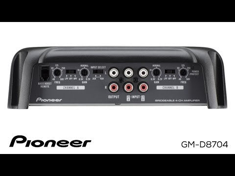 Pioneer GMD-8704 Class-D 1200w 4-Channel Bridgeable Car Amplifier