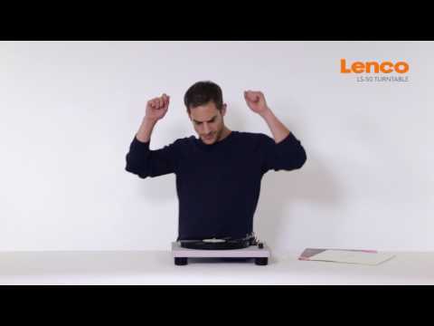 Lenco LS-50 Turntable with Speakers - Natural Wood