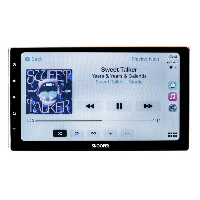 Snooper SMH550DAB 10.1" Floating Screen Multimedia Stereo with Advanced Wired & Wireless Smartphone Control