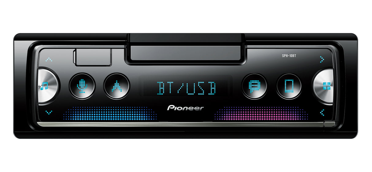 Pioneer SPH-10BT Single Din Receiver with Bluetooth, USB Spotify iPhone & Android Compatible